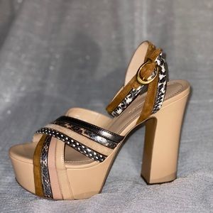 Coach Deanna multistrap platform high heel
